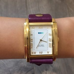 La Mer Collections watch in amethyst purple